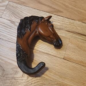 Brown and Black Horse Head Wall Decor Hook Jacket Hook Coat Hook